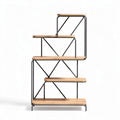 Étagère en bois et métal pour rangement intérieur dimensions 120 x 40 x 140cm