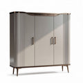Armoire moderne en bois avec finitions en métal et dimensions 150 x 45 x 110cm